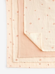 nevtralne barve Ditsy Natisnjeno - dojenček Muslins 100% Cotton Cloths 4 komplet - Slika 8 iz 10