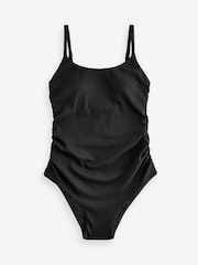 Black Textured Maternity Scoop Swimsuit - Image 6 of 6