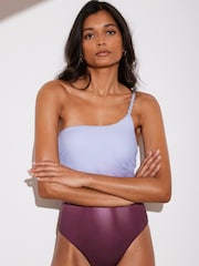 Mint Velvet Figurformender Twist-One-Shoulder-Badeanzug - Bild 2 von 4