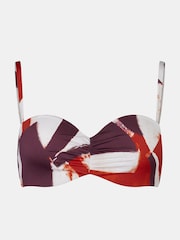 Mint Velvet Wine Bandeau Wired Bikini Top - Image 3 of 4