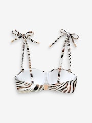 Mint Velvet Zebra Print Cupped Bikini Top - Image 6 of 7
