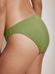 Mint Velvet Olive Green High Leg Bikini Briefs - Image 5 of 7