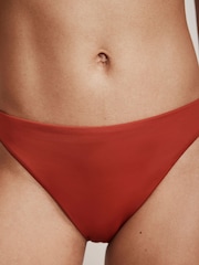 Mint Velvet Rust Orange High Leg Bikini Briefs - Image 2 of 5