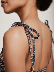 Mint Velvet Snake Underwired Cupped Bikini Top - Image 3 of 8
