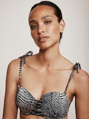 Mint Velvet Snake Underwired Cupped Bikini Top - Image 5 of 8
