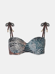 Mint Velvet Snake Underwired Cupped Bikini Top - Image 6 of 8
