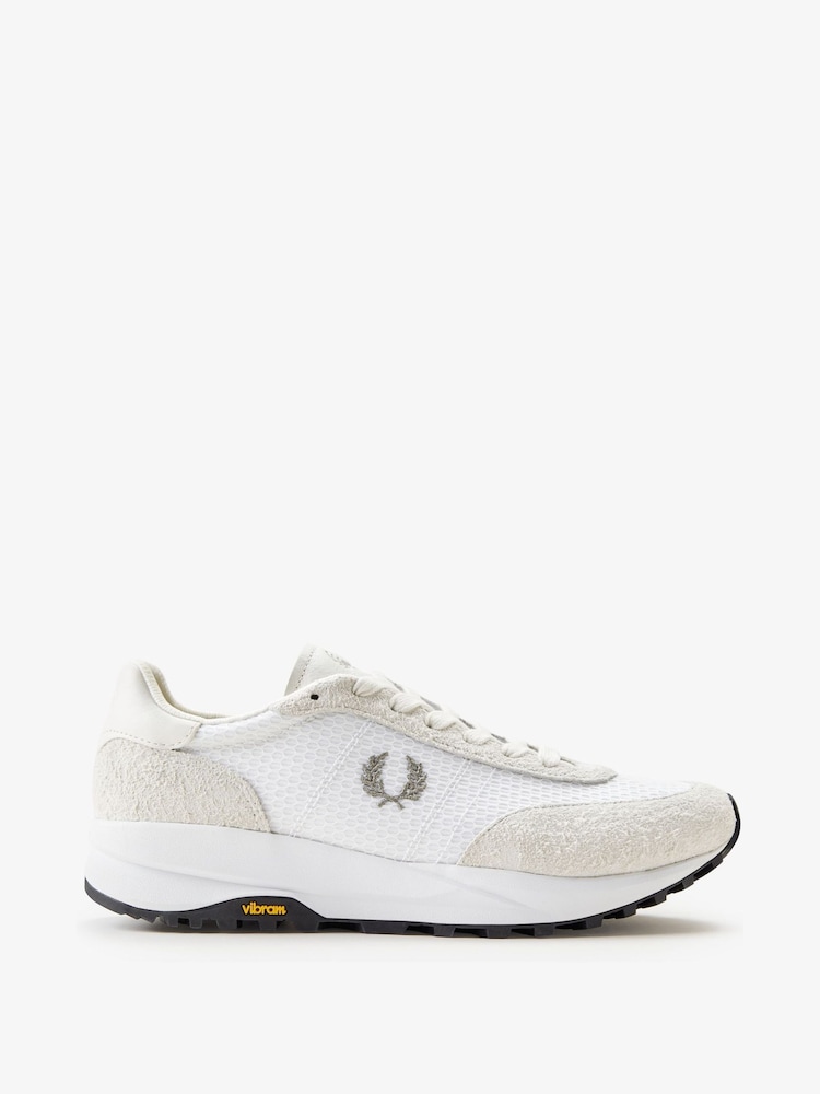 Fred Perry – Laufschuhe in Weiß aus Netzstoff - Bild 1 von 5