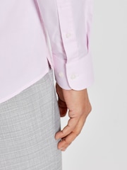Light Pink Slim Fit Easy Care Oxford Shirt - Image 5 of 8