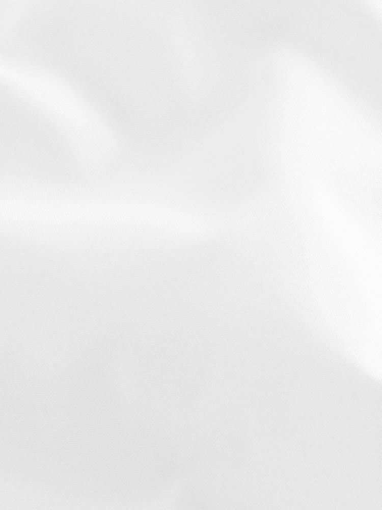 White Slim Fit Easy Care Oxford Double Cuff Shirt With Button Down Collar - Image 6 of 6