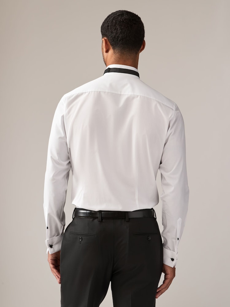 Blanc/Noir - Slim Fit (Slim Fit) - Lot de cravates classiques à double poignet et coupe classique - Image 4 of 8