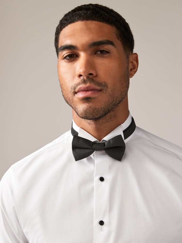 Blanc/Noir - Slim Fit (Slim Fit) - Lot de cravates classiques à double poignet et coupe classique - Image 5 of 8