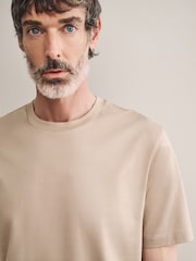 Stone Neutral Signature Supima T-Shirt - Image 1 of 7