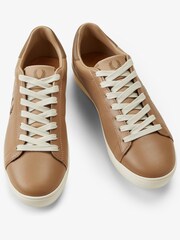 Fred Perry Spencer Leather Brown Trainers - Image 2 of 4