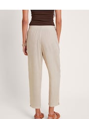 Monsoon Natural Penina Crop Trousers - Image 2 of 5