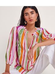 Блузка в полоску Monsoon Elsie - Изображение 1 из 5