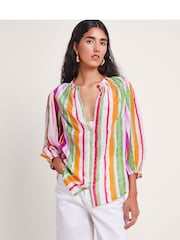 Блузка в полоску Monsoon Elsie - Изображение 3 из 5