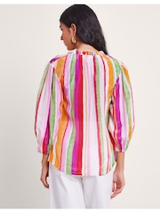 Блузка в полоску Monsoon Elsie - Изображение 4 из 5