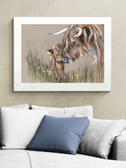 Artko White Heather and Buttercup by Louise Luton Framed Art - Image 1 of 3