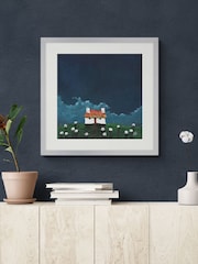 Artko Silver Deep Blue by Geoff Beckett Framed Art - Image 1 of 3