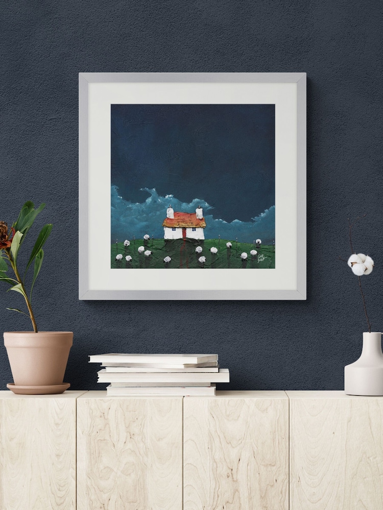 Artko Silver Deep Blue by Geoff Beckett Framed Art - Image 1 of 3