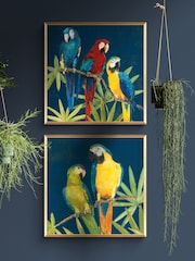 Artko Set of 2 Gold Birds Of A Feather by Avery Tillmon Framed Art - Image 1 of 3