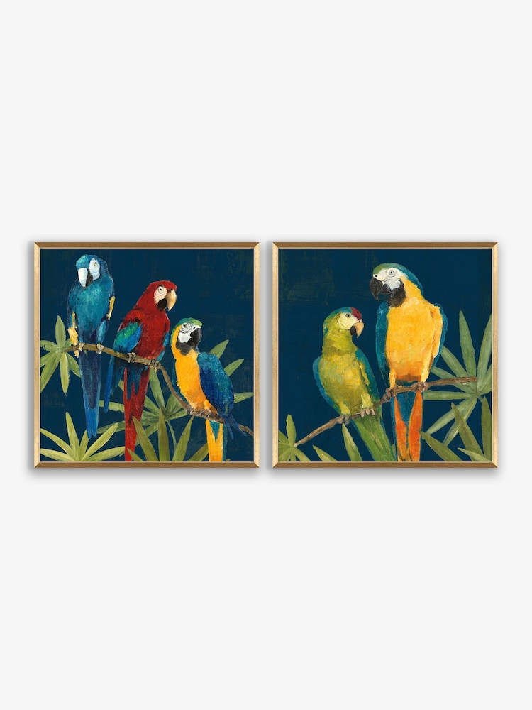 Artko Set of 2 Gold Birds Of A Feather by Avery Tillmon Framed Art - Image 2 of 3