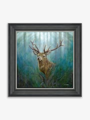 Artko Grey Red Deer Stag by Chris Sharp Framed Art - Image 2 of 3