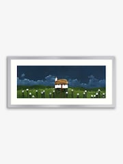 Artko Silver Cloudy Gathering by Geoff Beckett Framed Art - Image 2 of 3
