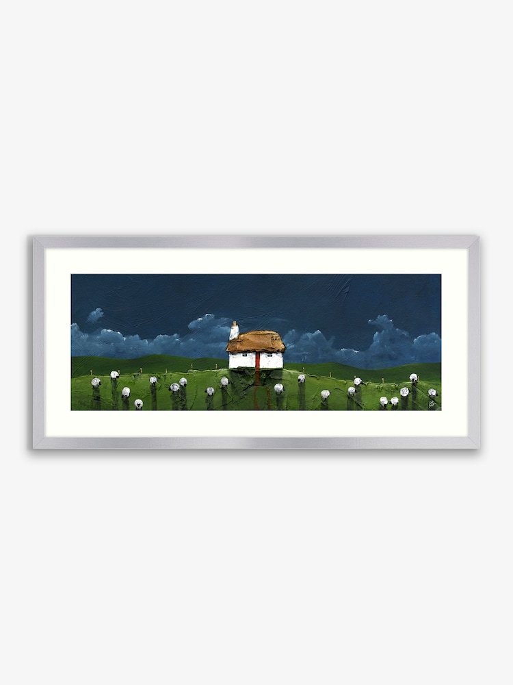 Artko Silver Cloudy Gathering by Geoff Beckett Framed Art - Image 2 of 3