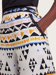 Monsoon Natural Corey Print Trousers - Image 5 of 5