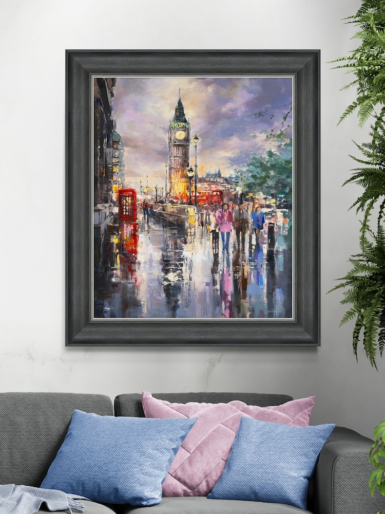 Artko Grey Perfect Day In London by Ewa Czarniecka Framed Art - Image 1 of 3