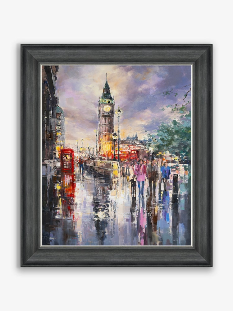 Artko Grey Perfect Day In London by Ewa Czarniecka Framed Art - Image 2 of 3