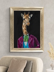 Artko Gold Gerald Giraffe  by Louise Brown Framed Art - Image 1 of 3