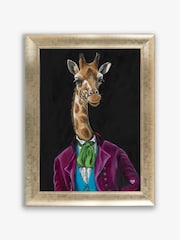 Artko Gold Gerald Giraffe  by Louise Brown Framed Art - Image 2 of 3