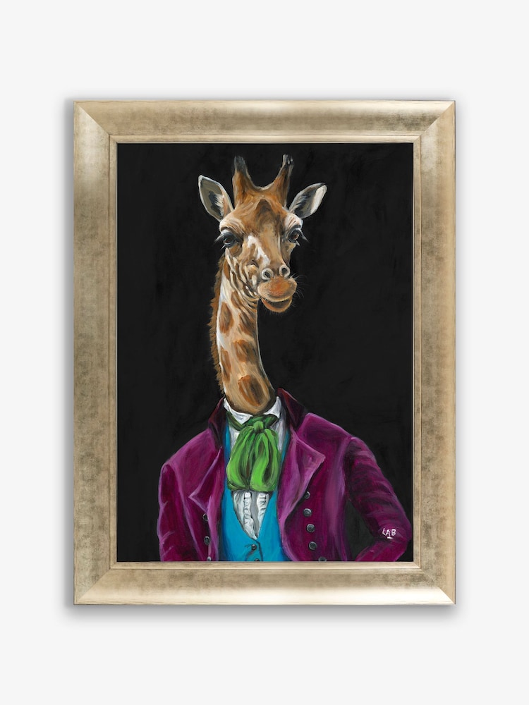Artko Gold Gerald Giraffe  by Louise Brown Framed Art - Image 2 of 3