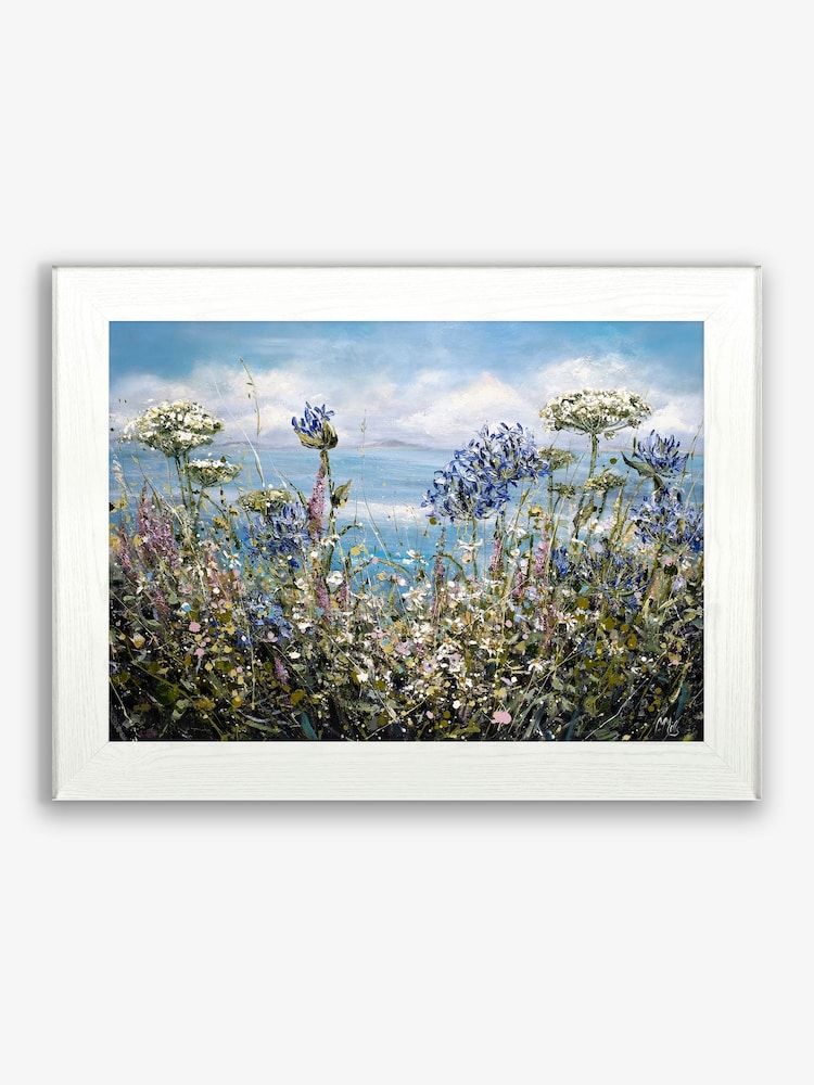 Artko White Blue Island Days by Marie Mills Framed Art - Image 2 of 3