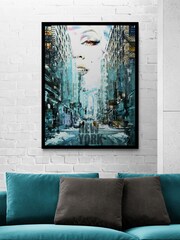 Artko Black NYC Marilyn by A Rosen Framed Art - Image 1 of 3
