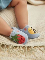 Denim Blue Character Slip-On Baby Shoes (0-24mths) - Image 3 of 9