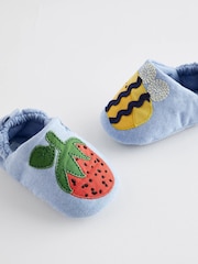 Denim Blue Character Slip-On Baby Shoes (0-24mths) - Image 5 of 9