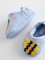 Denim Blue Character Slip-On Baby Shoes (0-24mths) - Image 6 of 9