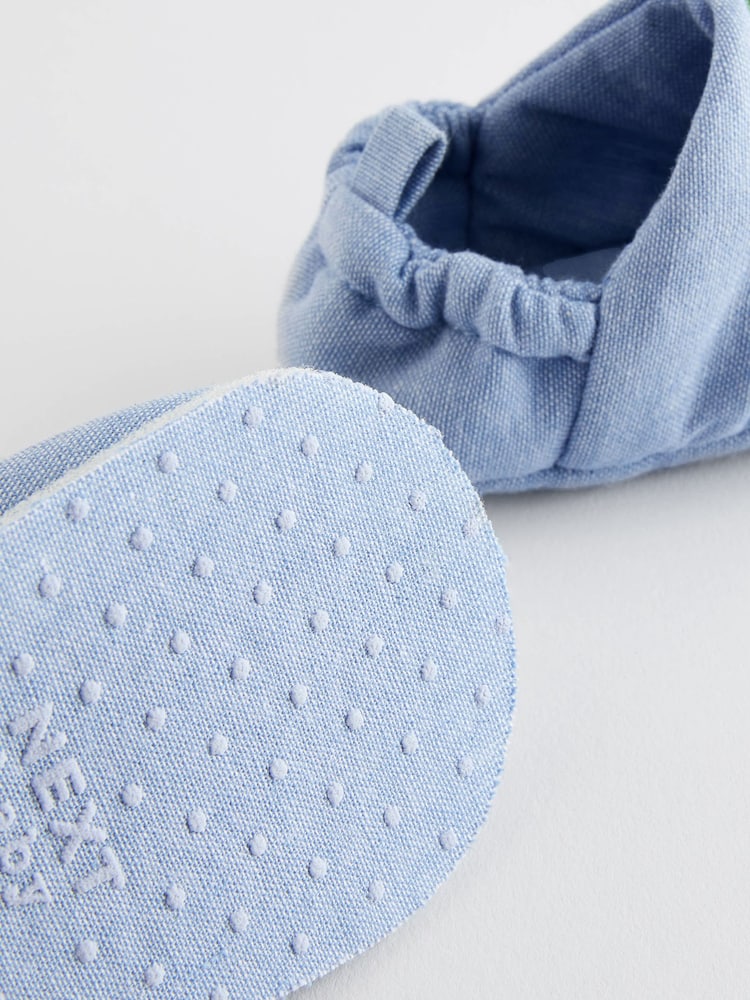 Denim Blue Character Slip-On Baby Shoes (0-24mths) - Image 9 of 9