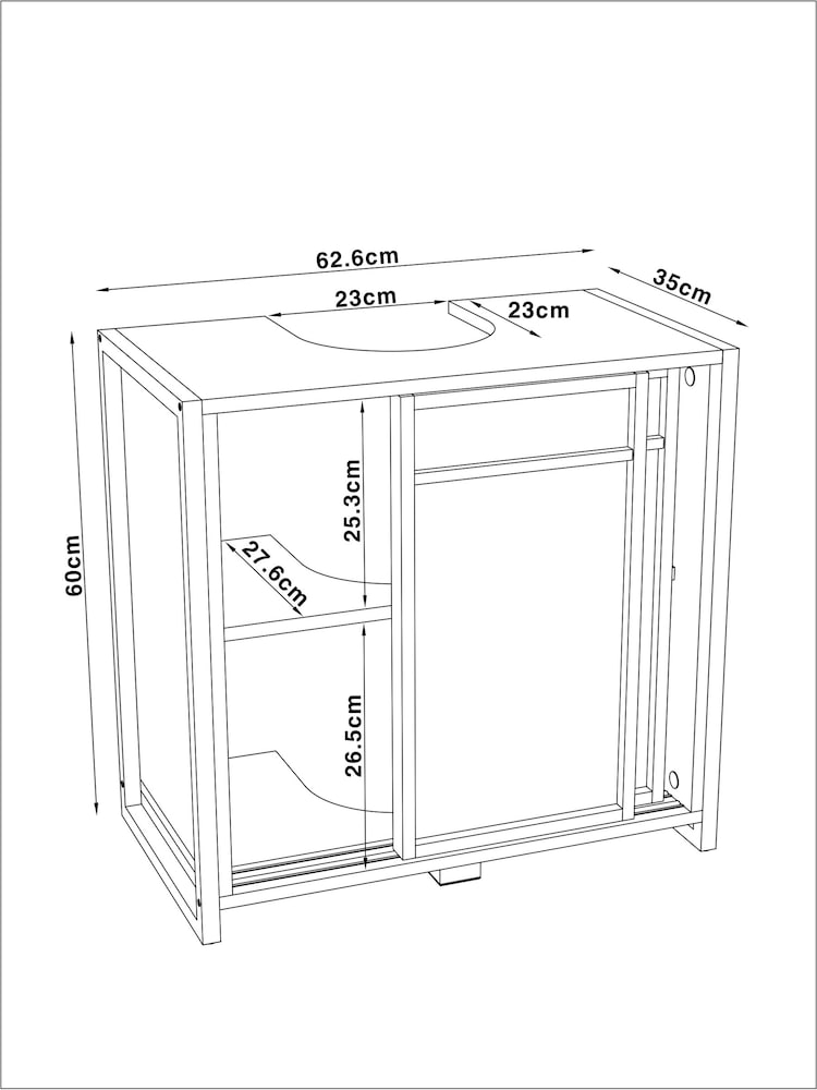 Natural Bronx Under Sink Unit Under Sink Storage Unit - Image 15 of 16