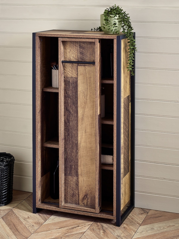 Natural Bronx Storage Console Unit - Image 2 of 11