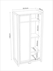 Natural Bronx Storage Console Unit - Image 4 of 11