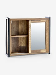Natural Bronx Sliding Door Double Mirror Cabinet - Image 7 of 8