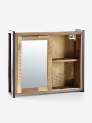 Natural Bronx Sliding Door Double Mirror Cabinet - Image 8 of 8
