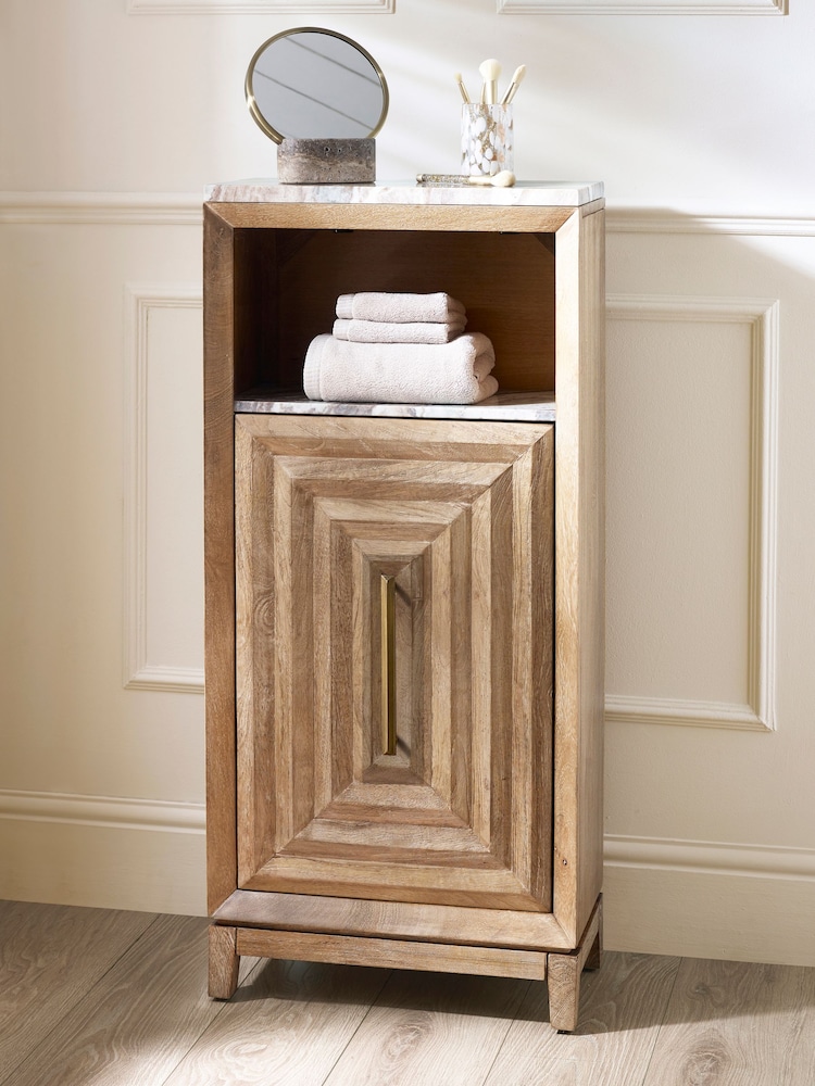 Natural N. Premium Ritz Mango Wood Console Storage Unit - Image 1 of 6 Natural N. Premium Ritz Mango Wood Console Storage Unit - Image 1 of 6