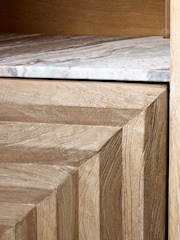 Natural N. Premium Ritz Mango Wood Console Storage Unit - Image 4 of 6