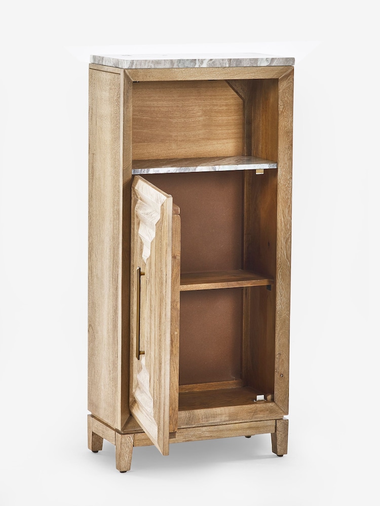 Natural N. Premium Ritz Mango Wood Console Storage Unit - Image 6 of 6