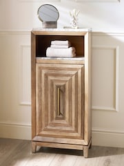 Natural N. Premium Ritz Mango Wood Console Storage Unit - Image 8 of 8